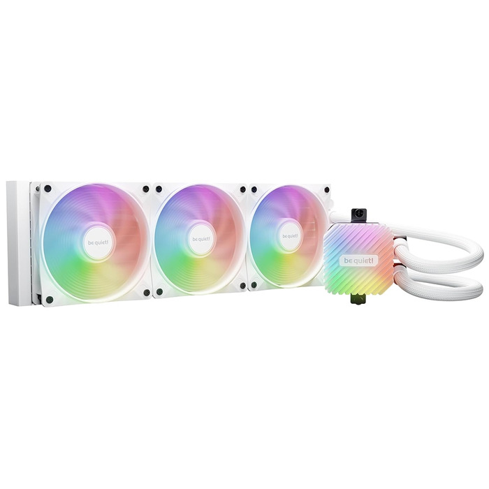 Система водяного охолодження be quiet! Light Loop 360mm White - 3x 120mm ARGB вентилятори, RGB-блок, PWM-хаб