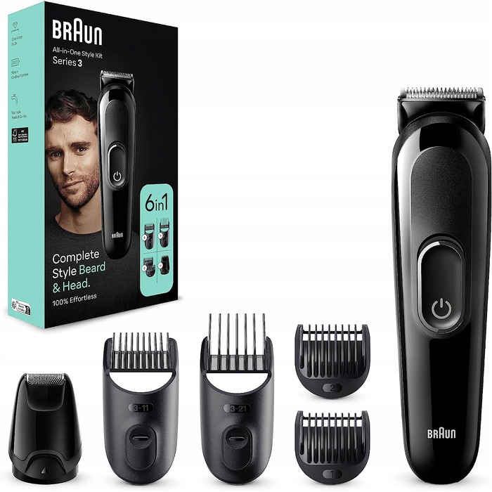 Тример Braun MGK3420 5в1 для стрижки волосся, бороди та стайлінгу