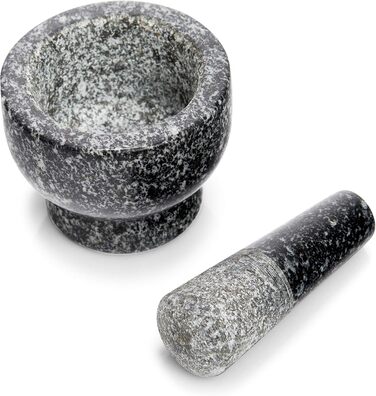 Набір ступки та пестика Zeller 24501, граніт, 9x9x6,5 см, антрацит