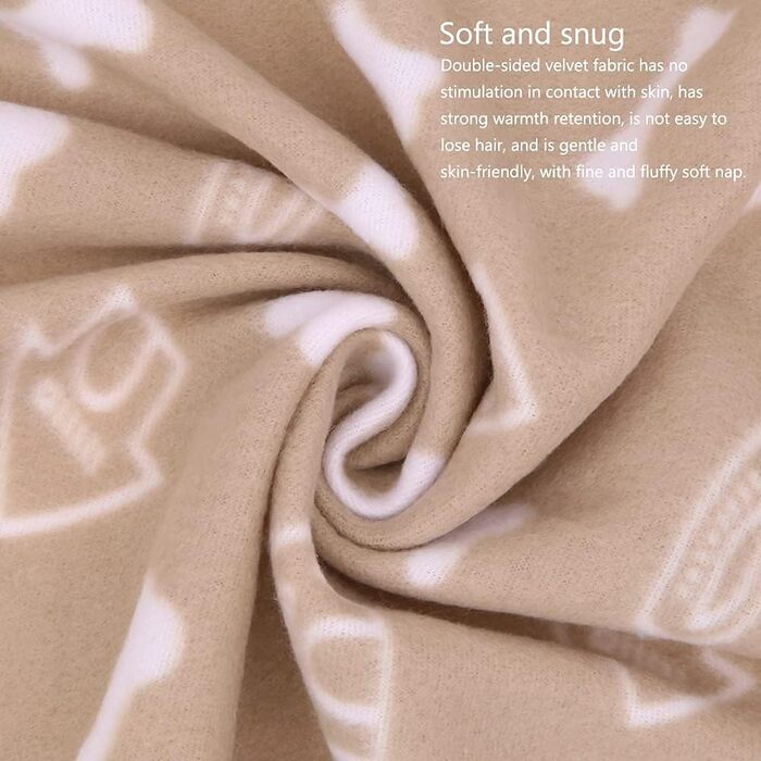 6 м'яких флісових пелюшок для собак, котів, тварин (60 x 70 см)