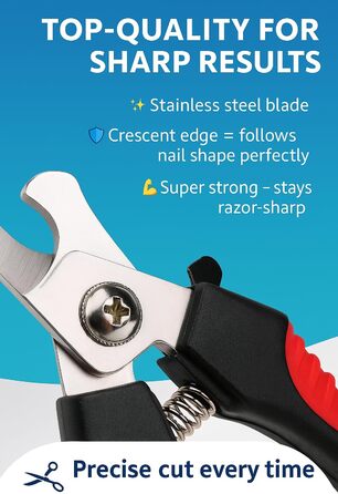 Професійний інструмент для стрижки кігтів собак Flamingo Krallenschere - XL, для великих порід (лабрадори, німецькі вівчарки, ротвейлери, голден ретривери)