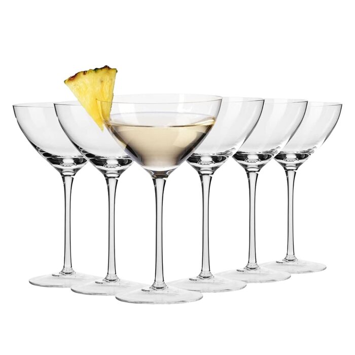 Бокали для коктейлів Krosno Martini Harmony 6 шт, 235 мл - скляні, для Європи