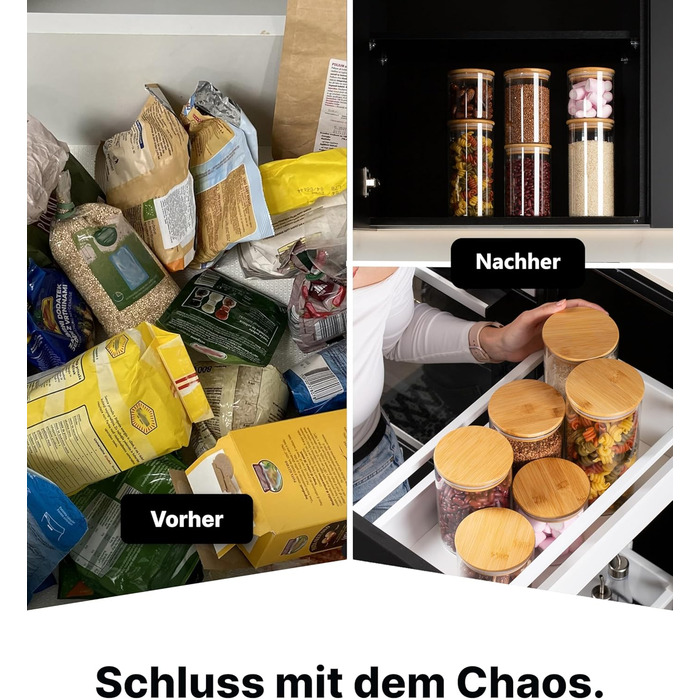 Набір контейнерів для зберігання Deco haus® 2 шт. 1,3 л (з етикетками) - для кави, цукру, борошна, мюслі. Герметичні контейнери для кавових зерен, цукру, борошна та інших продуктів.