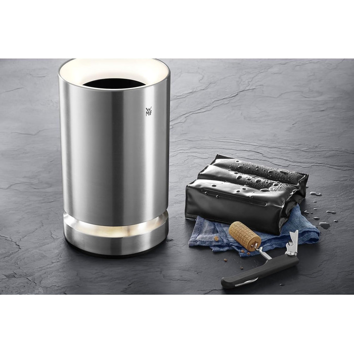 Електричний охолоджувач пляшок WMF Ambient Single - для вина та шампанського, LED-підсвітка