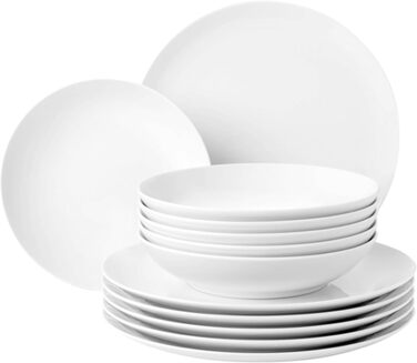 Seltmann Weiden Tableware Set, 12-piece | Liberty white