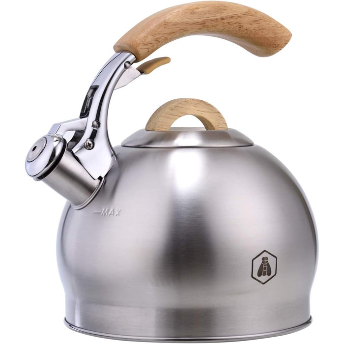 LAGUIOLE - Свисток-чайник 3 л з дерев'яною ручкою - підходить для всіх видів тарілок