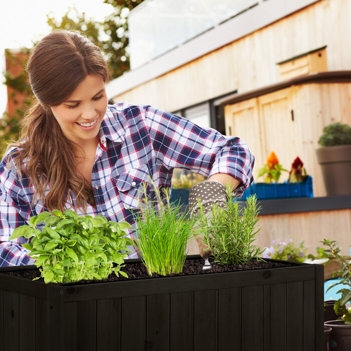 Relaxdays Raised Garden Bed made of Spruce Wood