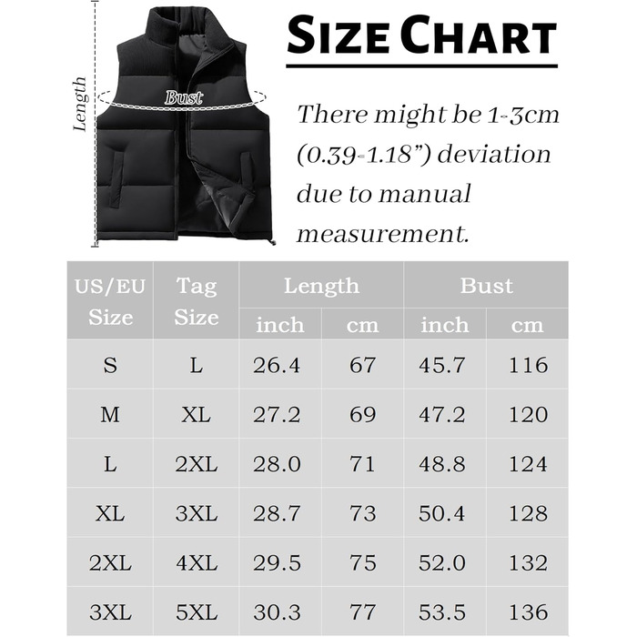 Чоловіча жилетка AIEOE з утеплювачем, без рукавів, тепла зимова жилетка з корду, для активного відпочинку, розміри EU S-3XL