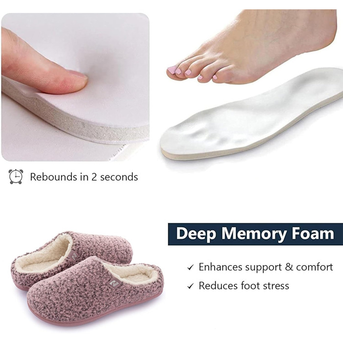 Тапочки халатні жіночі RockDove з флісу, рожеві (36/37 EU)