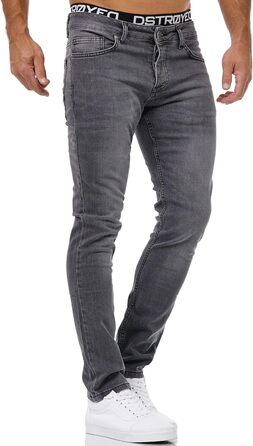 Чоловічі джинси Merish Slim Fit Stretch Denim 1512 сірі, 33W/32L