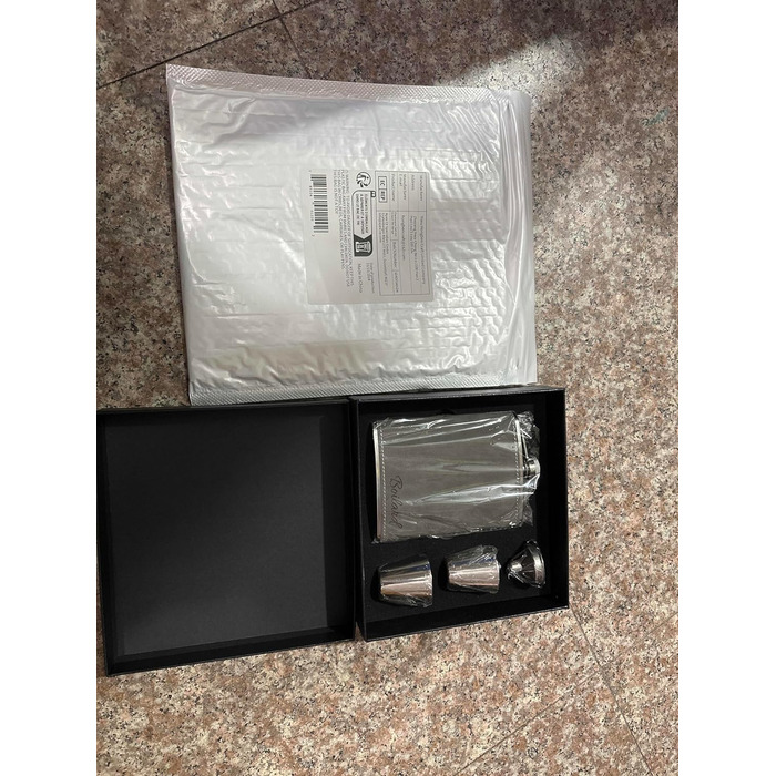 Набір фляга з гравіюванням гір, фляга з нержавіючої сталі 237мл/8oz, персоналізований подарунок на день народження для чоловіків, кемперів, туристів (сірий)