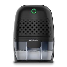 MONHOUSE Зволожувач повітря 600 мл Портативний - Міні зволожувач для дому, спальні, авто, офісу, гаража. Електричний, чорний