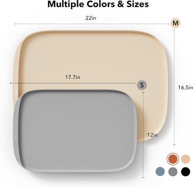 PETLIBRO Килимок для годування собак і котів, захист від розливу, силіконовий, 55.9 x 41.9 см, коралловий