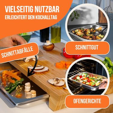 cleenbo® Cutting Board with Drip Tray 