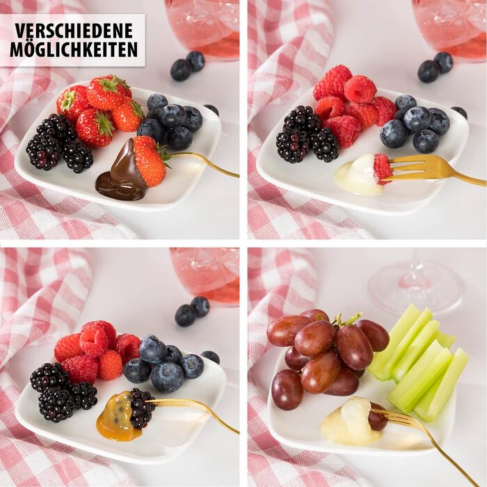 Шоколадний фонтан Tristar CF-1603 з нержавіючої сталі, 3 рівні, 0,4 л, функція підігріву, 32 Вт