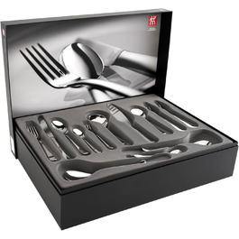 Набір столових приборів ZWILLING Nottingham 68 предметів для 12 осіб, нержавіюча сталь 18/10, полірування, сріблястий, преміум якість