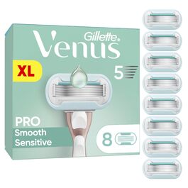Жіноча бритва Gillette Venus Pro Smooth Sensitive для чутливої шкіри, Rosegold (8 змінних касет)