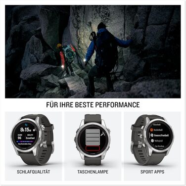 Розумний годинник Garmin fēnix 7S Pro з сонячною лінзою, GPS, кольоровим дисплеєм та підтримкою GarminPay