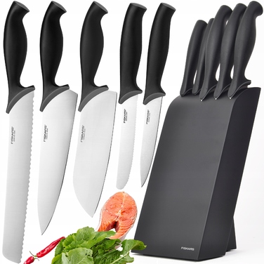 Набір ножів у підставці Fiskars Control, 5 предметів