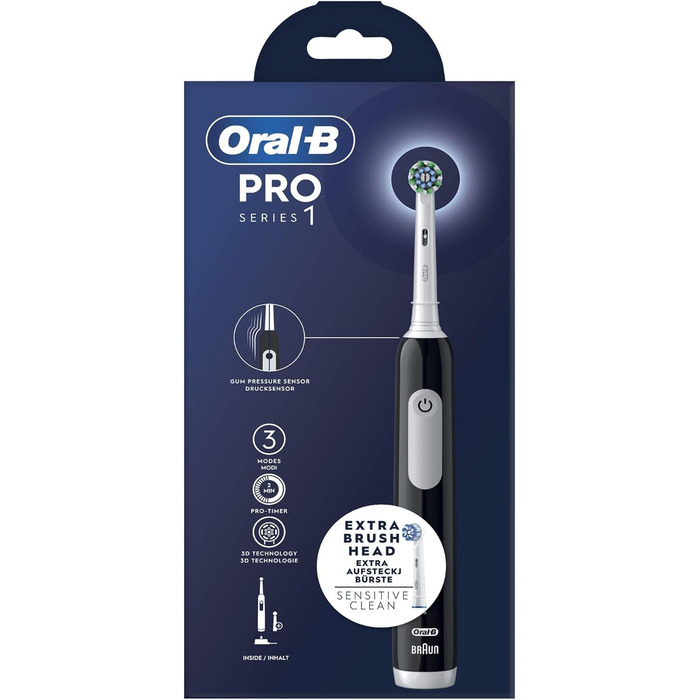Електрична зубна щітка Oral-B Pro Series 1 Black – оригінальна якість