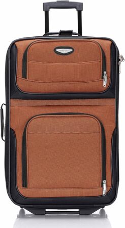 Набір валіз Travel Select Amsterdam (4 шт.) - розширюваний, 88 літрів, червоний, помаранчевий, сірий