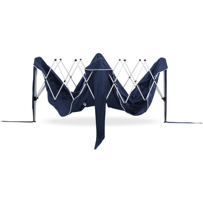 Foldable Gazebo 3x3m including bag | water-resistant, UV 50+ protection | Pop-up tent, foldable gazebo, garden tent, party tent, Capri | Click system metal frame (Blue)