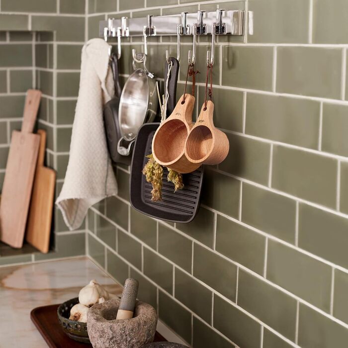 Набір мірних ложок та чашок з дерева, 10 шт. для випічки та приготування їжі, бук, ручна робота