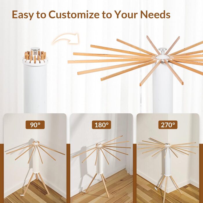 Дерев'яна сушарка для одягу Todeco для приміщень