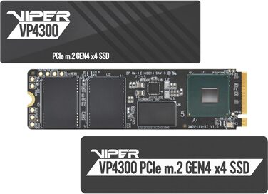 SSD Patriot Viper VP4300 2TB PCIe Gen4 x4 NVMe M.2 - до 7400 МБ/с читання, 6800 МБ/с запис