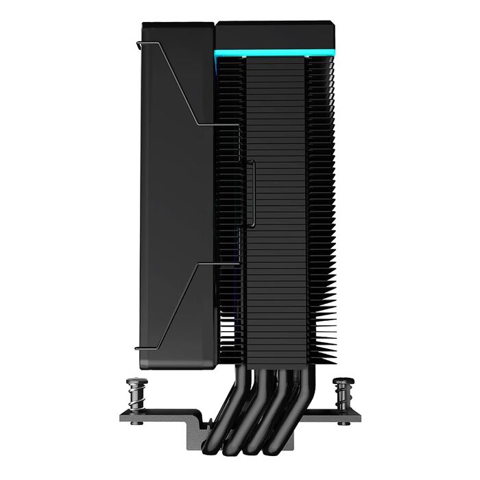 Система водяного охолодження CPU TZMRIT KF420 DGT ARGB з дисплеєм температури, сумісна з Intel LGA 1700/1200/115X/1851/1366/2011 та AMD AM4/AM5 (чорний) KF420BK