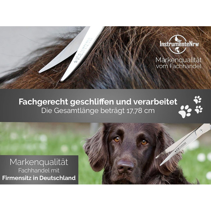 Ножиці для стрижки собак, вигнуті, 8 дюймів, з мікро-зубчиками