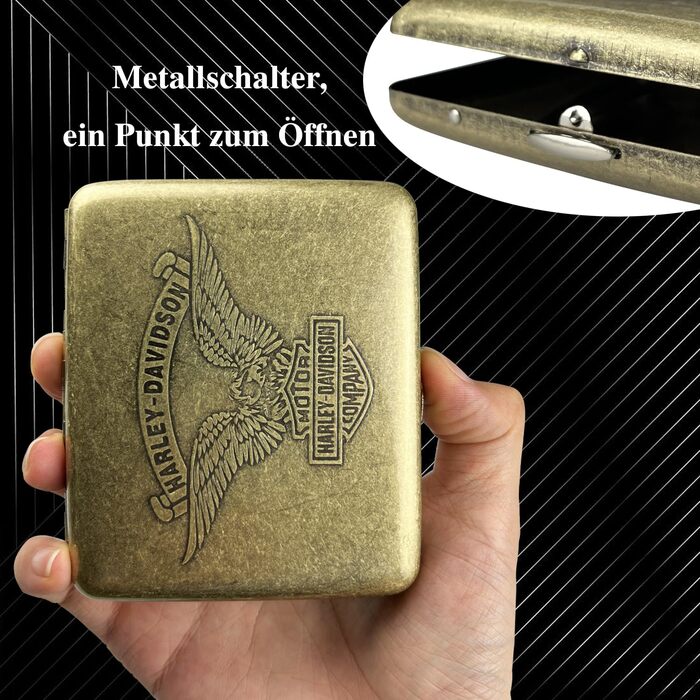 Металеве етажерка для сигарет на 20 шт. з бронзовим орлом, 2 шт. (85 мм)