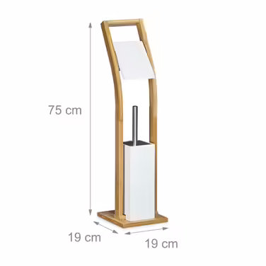 Relaxdays Toilet Set Bamboo