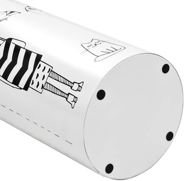 Підставка для парасольки жіночого дизайну, сталь, білий, від vidaXL