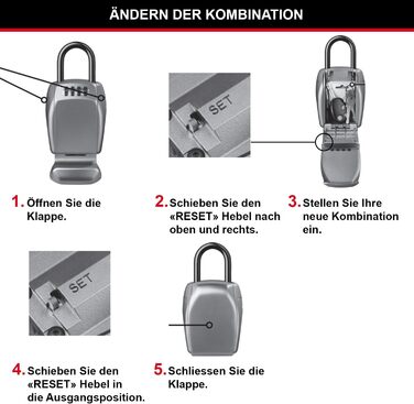 Сейф для ключів Master Lock з додатковою безпекою, зовнішній, 13.2 x 10.5 x 4.6 см, ключовий сейф (на дужці)