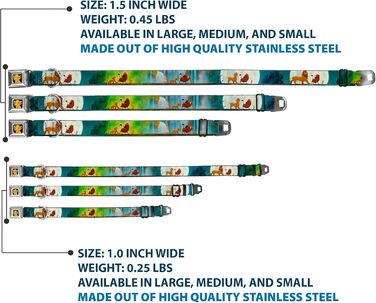 Нашийник для собак з кріпленням для автопасків, Lion King Simba & Pumba, 9-15 дюймів, ширина 2.5 см, підходить для малих собак