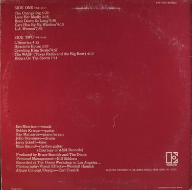 L.a.Woman – Вінілова платівка (LP) – The Doors – Оригінальний пресинг