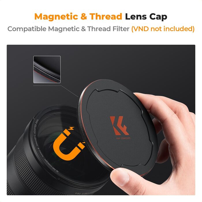 Фільтр ND K&F Concept 67mm ND1000 (10 Stop) з магнітним кришкою для об'єктива