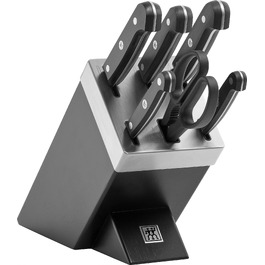 Набір ножів ZWILLING 7 предметів з автоматичним заточуванням, з нержавіючої сталі, чорний (Made in Germany)