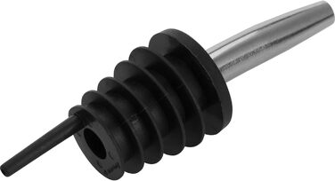 Наливник для пляшок Westmark Inox Eco-Pour, нержавіюча сталь, з кришкою та повітряною трубкою, чорний/хромований, 45372280