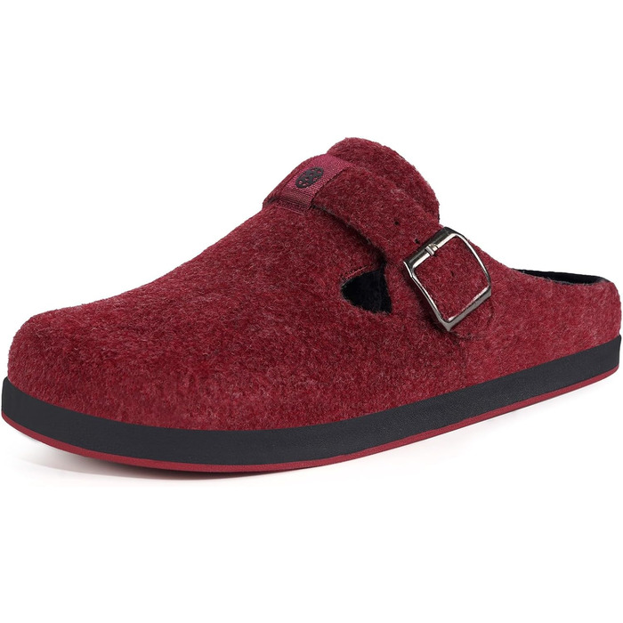 Фетрові тапочки Sisttke для дому, чоловічі/жіночі, зимові, закриті, з змінним устілкою (42 EU, Червоний 2440)