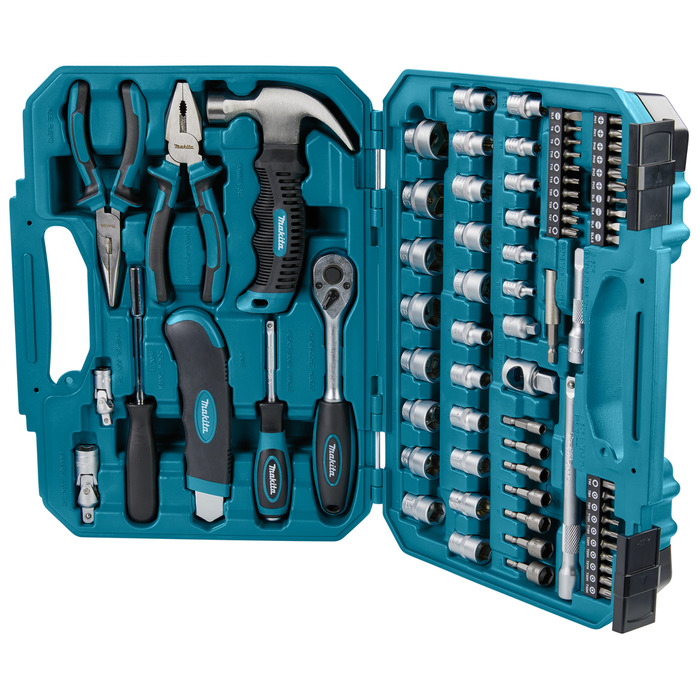 Набір інструментів та торцевих ключів Makita, 76 елементів, E-10899