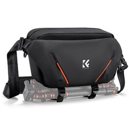 Сумка для фотоапарата та аксесуарів K&F Concept з напіввідкритим переднім відділенням, чорна