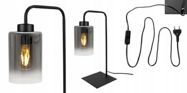 Настільна лампа Light Home HELLA, чорний з жовтим, 60 Вт