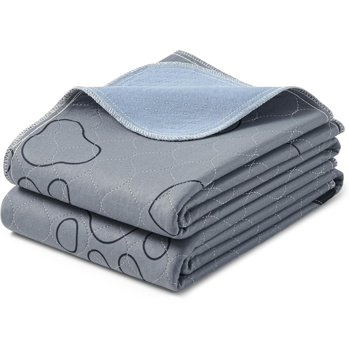 Підстилка для собак Feandrea, 2 шт., XL (122 x 91 см), сіра, водонепроникна, супер вбираюча, для дому