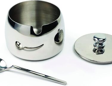 Кавова цукорниця з ложкою Endurance CAFE-2, нержавіюча сталь, 237 мл