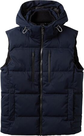 Жилет чоловічий Tom Tailor з капюшоном, стеганий, XXL, колір Sky Captain Blue