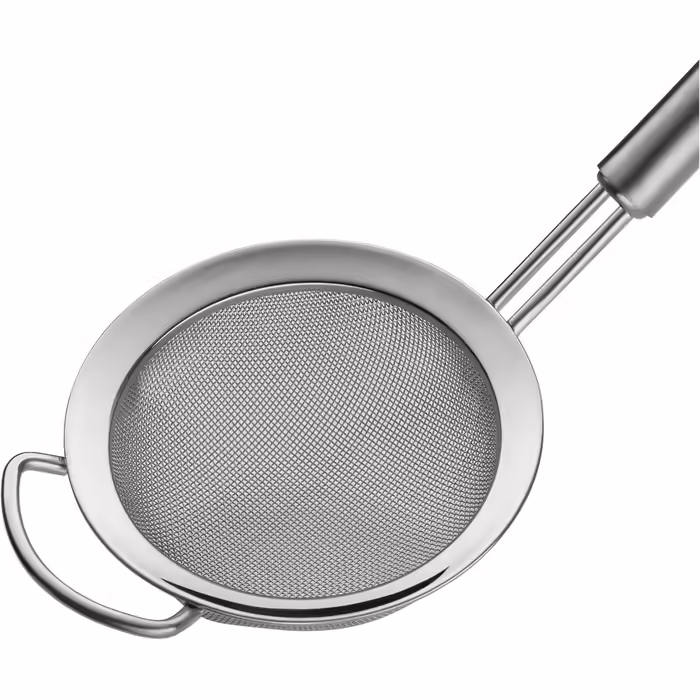 WMF Profi Plus Kitchen Strainer 8 cm, with wire mesh, Cromargan stainless steel partially matte, dishwasher safe