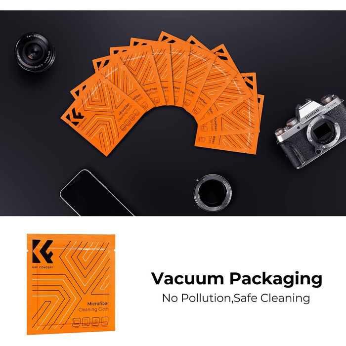 Набір для чищення об'єктивів K&F CONCEPT 15-в-1: Lenspen, тканина мікрофібри, рідина для чищення