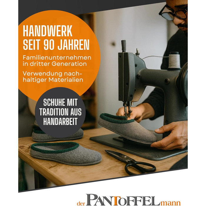 Фетрові домашні тапочки Pantoffelmann: стильні, теплі, дихаючі (36-48)